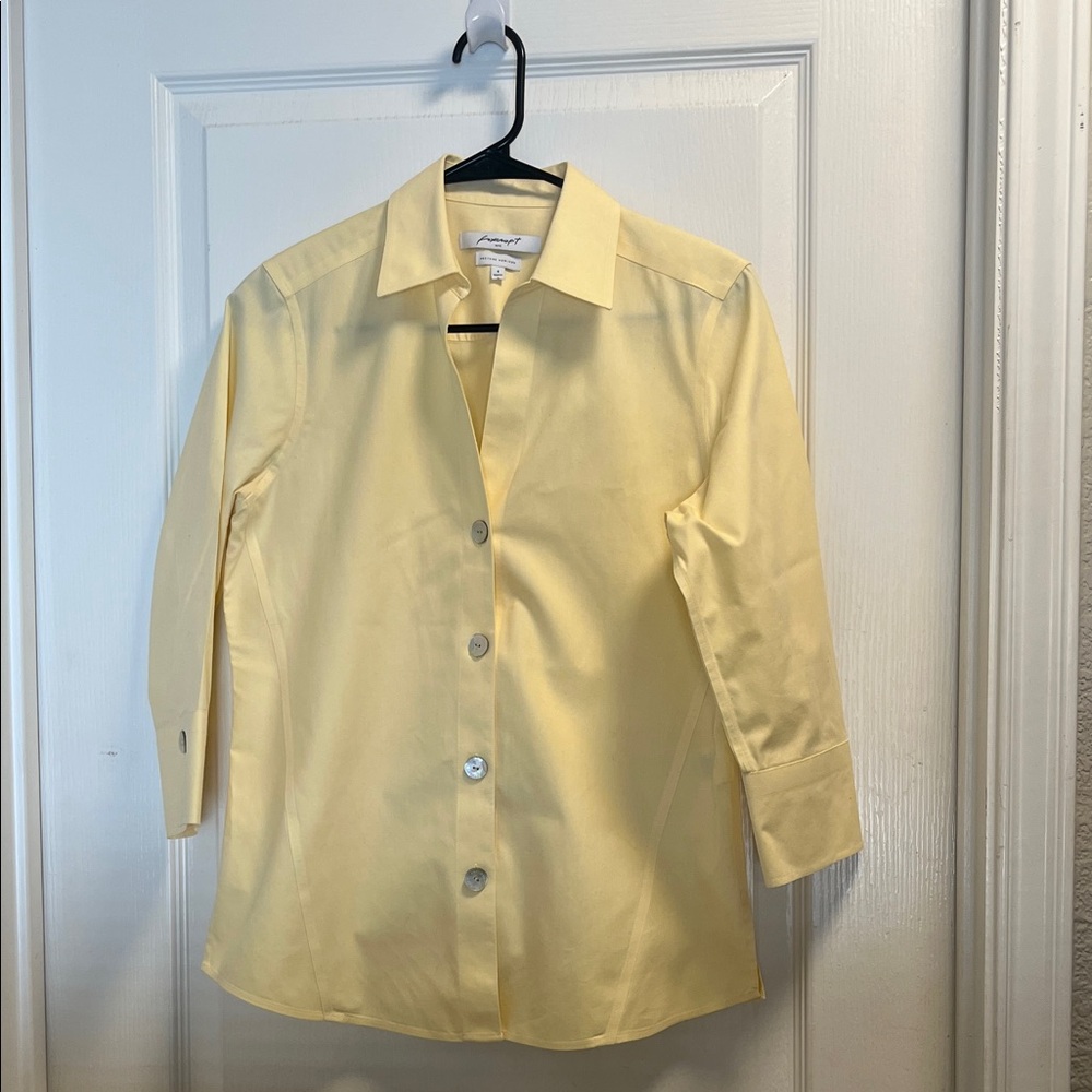 Foxcroft Yellow Women's Blouse